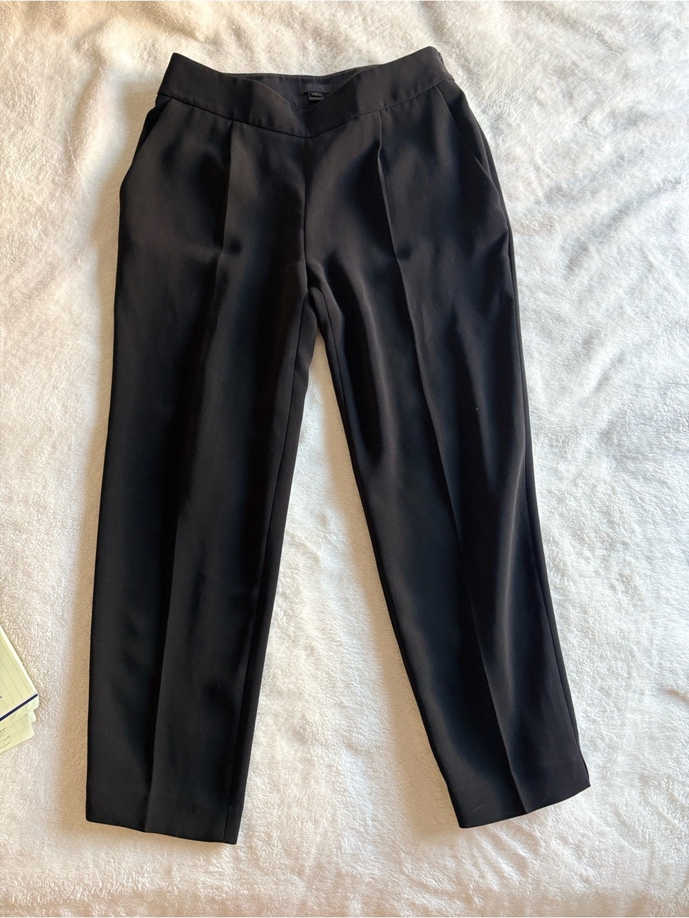 J. Crew Women’s Black Dress Trousers Side Zipper Pockets